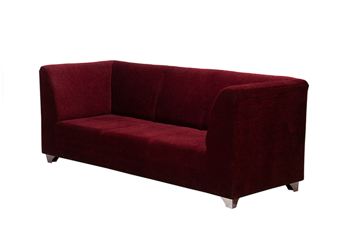 TR Claret Three Seater Sofa